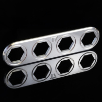 Platta För 4st Slanggenomföringar (Avlång)